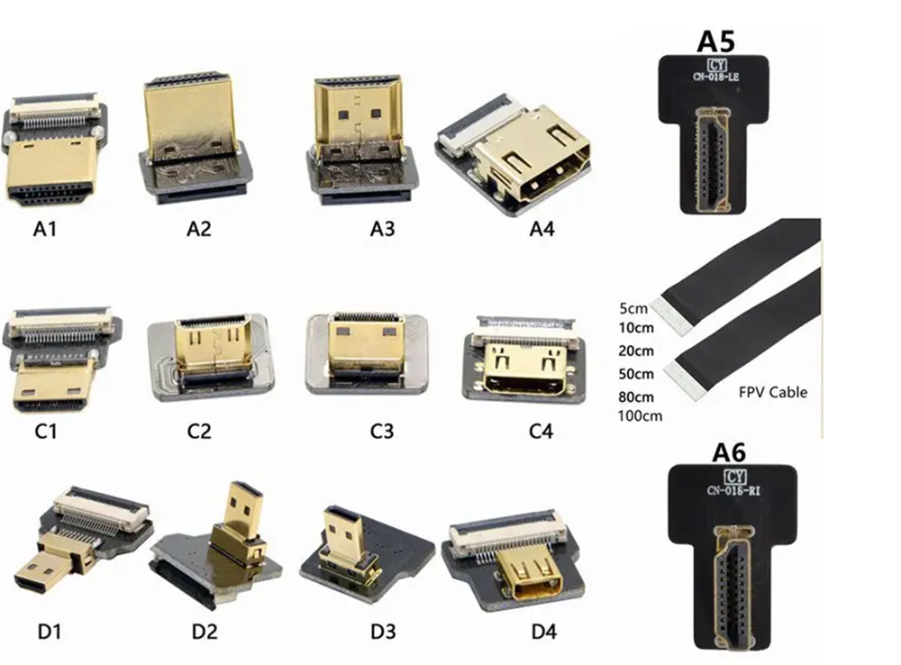 FPV Mikro Mini HDMI uyumlu 90  - Drone Gimbal Ribbon Cable incelemesi ve fiyatı