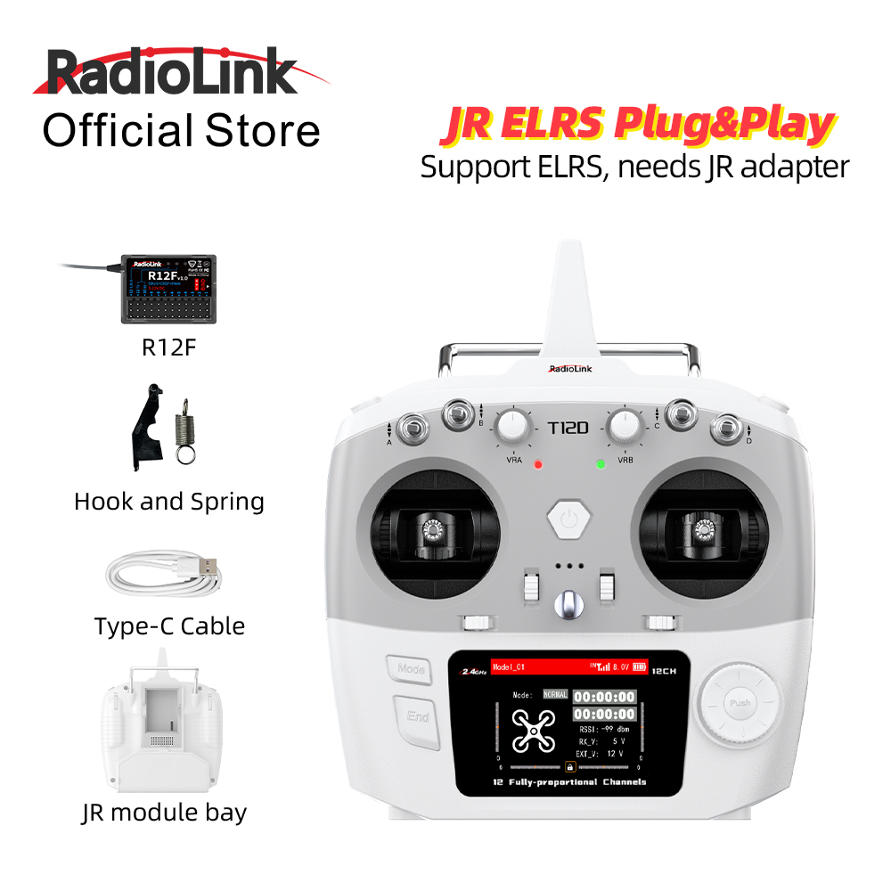RadioLink T12D JR Modülü, 12 K - Drone Gimbal Controller incelemesi ve fiyatı